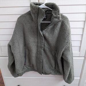 Vuori Olive Green Sherpa Jacket